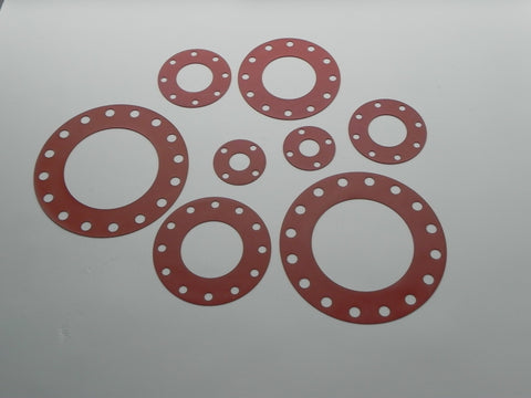 Full Face Gasket; Class 150LW; 1/8" Thick Silicone Material