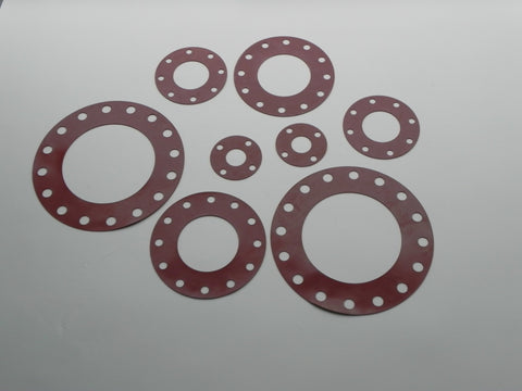 Full Face Gasket; Class 25; 1/16" Thick SBR Material
